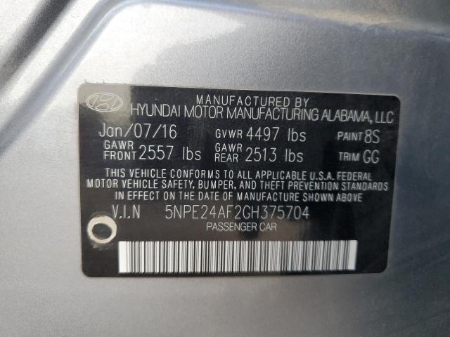 Photo 12 VIN: 5NPE24AF2GH375704 - HYUNDAI SONATA SE 