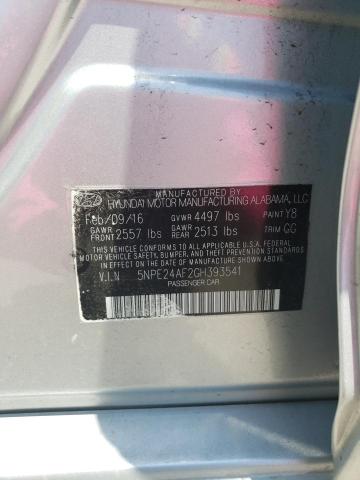 Photo 12 VIN: 5NPE24AF2GH393541 - HYUNDAI SONATA SE 