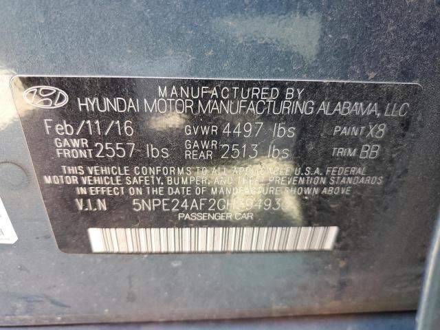 Photo 11 VIN: 5NPE24AF2GH394933 - HYUNDAI SONATA 