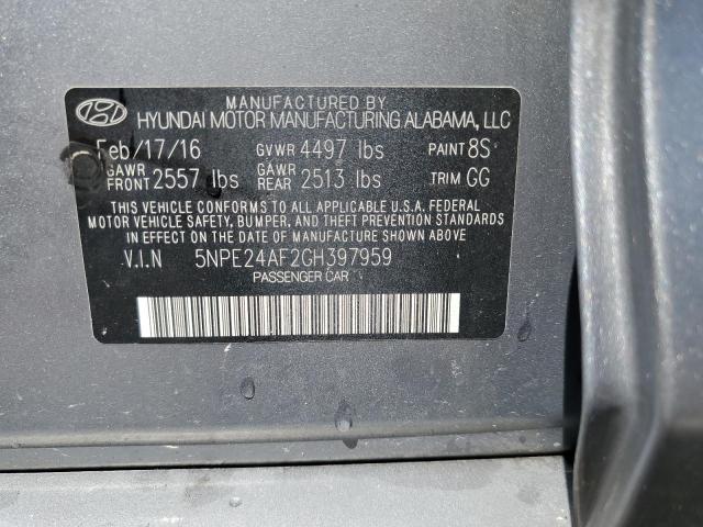 Photo 11 VIN: 5NPE24AF2GH397959 - HYUNDAI SONATA 