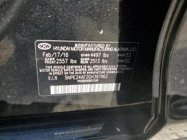 Photo 11 VIN: 5NPE24AF2GH397962 - HYUNDAI SONATA 