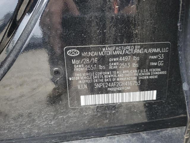 Photo 11 VIN: 5NPE24AF2GH416753 - HYUNDAI SONATA SE 