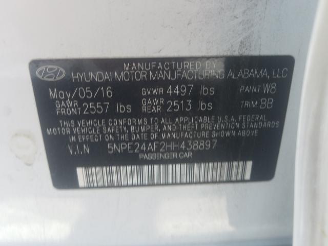 Photo 9 VIN: 5NPE24AF2HH438897 - HYUNDAI SONATA SE 