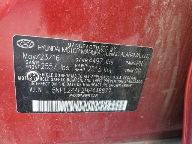 Photo 11 VIN: 5NPE24AF2HH448877 - HYUNDAI SONATA SE 