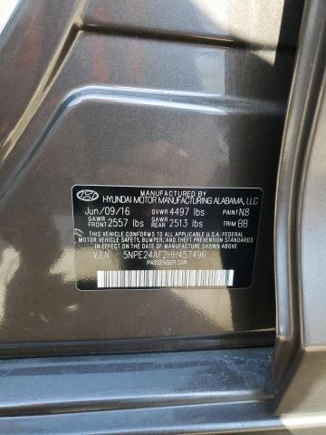 Photo 11 VIN: 5NPE24AF2HH457496 - HYUNDAI SONATA 