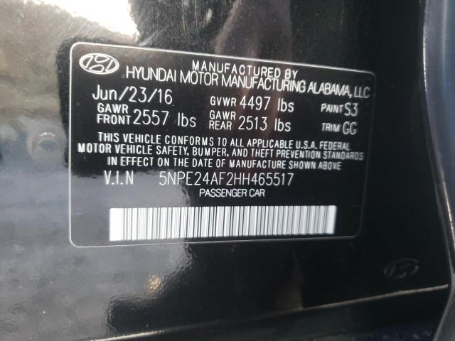 Photo 9 VIN: 5NPE24AF2HH465517 - HYUNDAI SONATA SE 