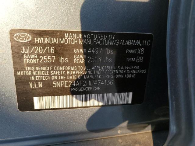 Photo 11 VIN: 5NPE24AF2HH474136 - HYUNDAI SONATA SE 