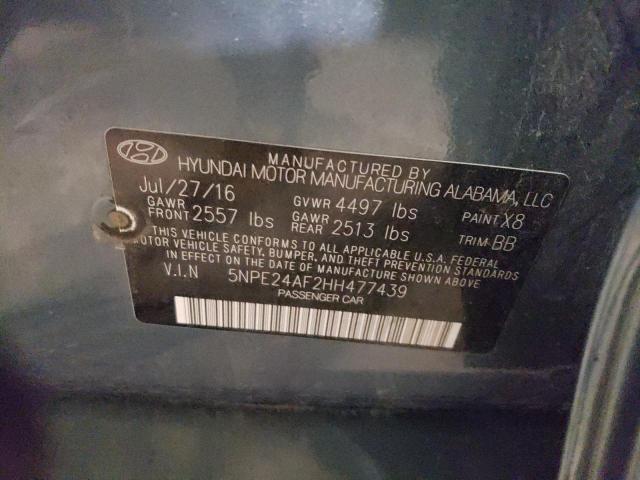 Photo 11 VIN: 5NPE24AF2HH477439 - HYUNDAI SONATA 