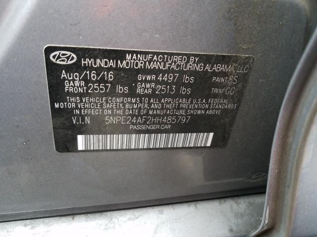 Photo 9 VIN: 5NPE24AF2HH485797 - HYUNDAI SONATA SE 