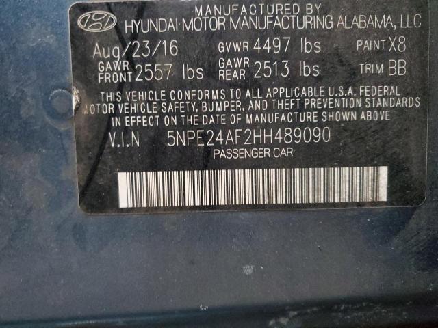 Photo 11 VIN: 5NPE24AF2HH489090 - HYUNDAI SONATA SE 