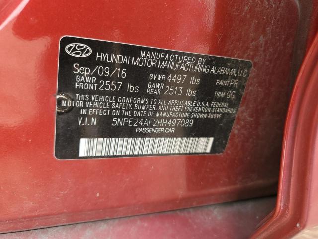 Photo 11 VIN: 5NPE24AF2HH497089 - HYUNDAI SONATA 