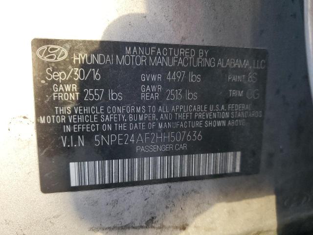 Photo 11 VIN: 5NPE24AF2HH507636 - HYUNDAI SONATA 