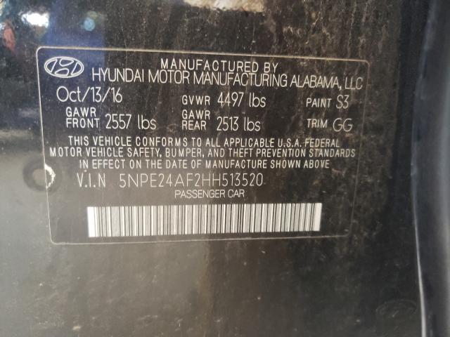 Photo 9 VIN: 5NPE24AF2HH513520 - HYUNDAI SONATA SE 