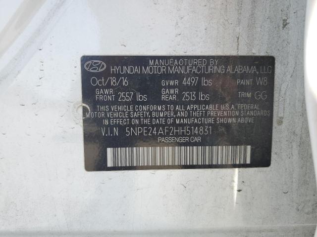 Photo 11 VIN: 5NPE24AF2HH514831 - HYUNDAI SONATA SE 