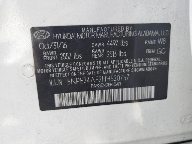 Photo 11 VIN: 5NPE24AF2HH520757 - HYUNDAI SONATA SE 