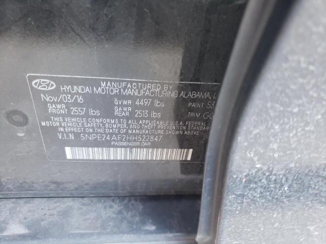 Photo 11 VIN: 5NPE24AF2HH522847 - HYUNDAI SONATA 