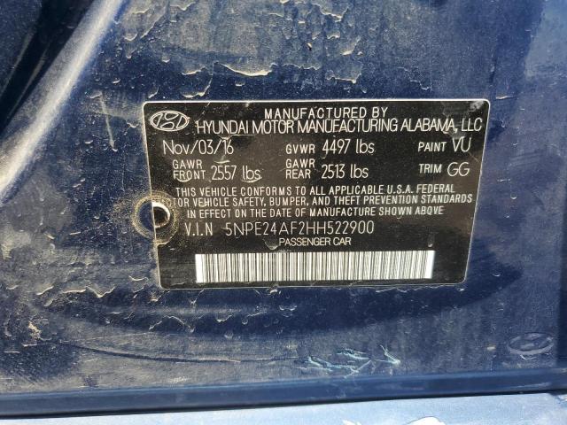 Photo 11 VIN: 5NPE24AF2HH522900 - HYUNDAI SONATA SE 