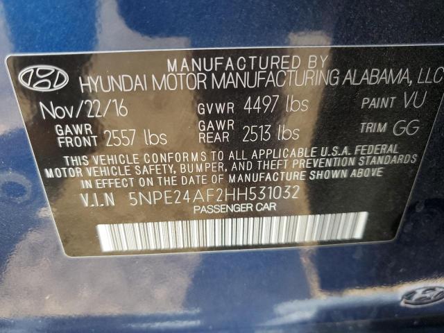 Photo 9 VIN: 5NPE24AF2HH531032 - HYUNDAI SONATA SE 