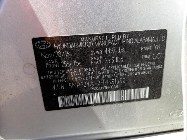 Photo 9 VIN: 5NPE24AF2HH531550 - HYUNDAI SONATA 