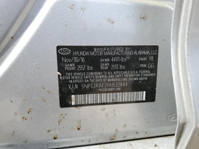 Photo 11 VIN: 5NPE24AF2HH532844 - HYUNDAI SONATA SE 