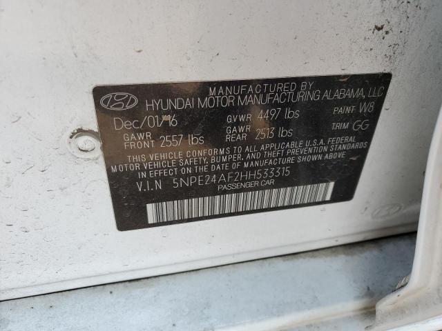 Photo 9 VIN: 5NPE24AF2HH533315 - HYUNDAI SONATA SE 