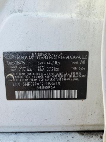 Photo 9 VIN: 5NPE24AF2HH536330 - HYUNDAI SONATA SE 