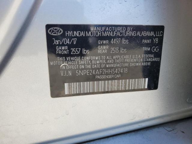 Photo 11 VIN: 5NPE24AF2HH542418 - HYUNDAI SONATA 