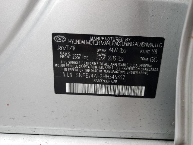 Photo 11 VIN: 5NPE24AF2HH545352 - HYUNDAI SONATA SE 