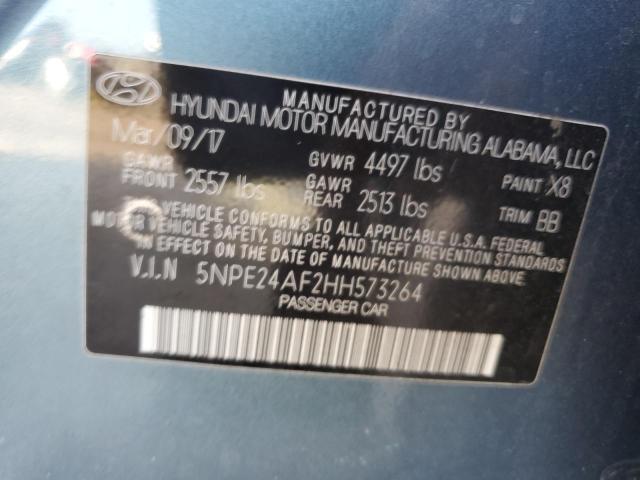 Photo 11 VIN: 5NPE24AF2HH573264 - HYUNDAI SONATA 