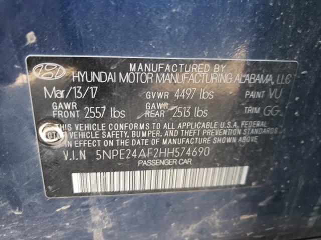 Photo 9 VIN: 5NPE24AF2HH574690 - HYUNDAI SONATA SE 