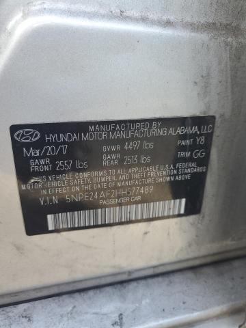 Photo 11 VIN: 5NPE24AF2HH577489 - HYUNDAI SONATA SE 