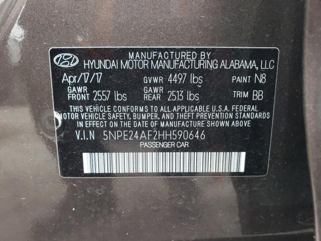 Photo 9 VIN: 5NPE24AF2HH590646 - HYUNDAI SONATA SE 