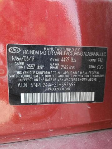 Photo 11 VIN: 5NPE24AF2JH597697 - HYUNDAI SONATA 