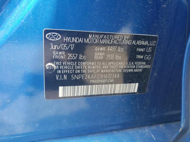 Photo 11 VIN: 5NPE24AF2JH612344 - HYUNDAI SONATA 