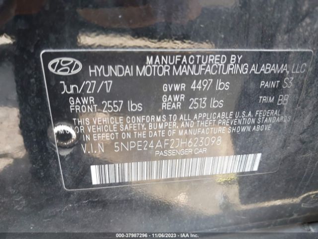 Photo 8 VIN: 5NPE24AF2JH623098 - HYUNDAI SONATA 