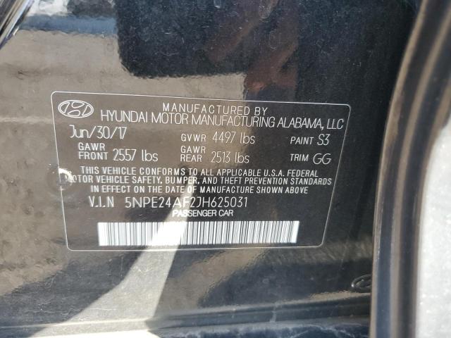 Photo 11 VIN: 5NPE24AF2JH625031 - HYUNDAI SONATA 