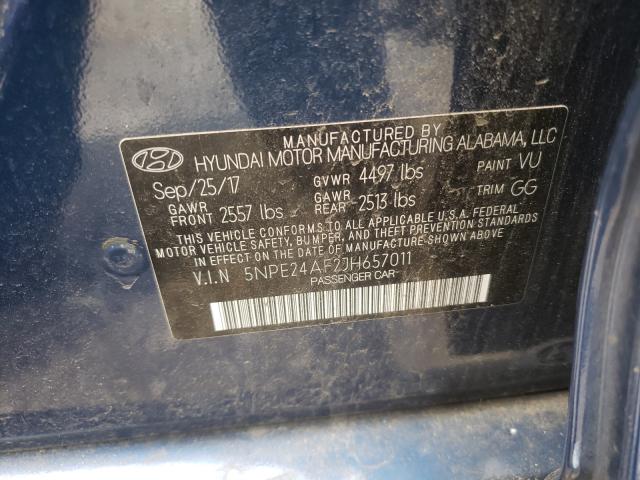 Photo 9 VIN: 5NPE24AF2JH657011 - HYUNDAI SONATA SE 