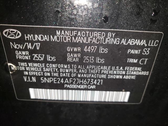 Photo 11 VIN: 5NPE24AF2JH673421 - HYUNDAI SONATA SE 