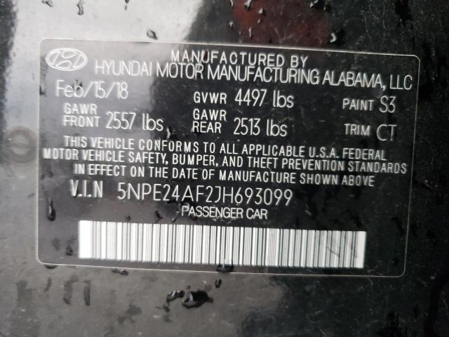 Photo 11 VIN: 5NPE24AF2JH693099 - HYUNDAI SONATA SE 