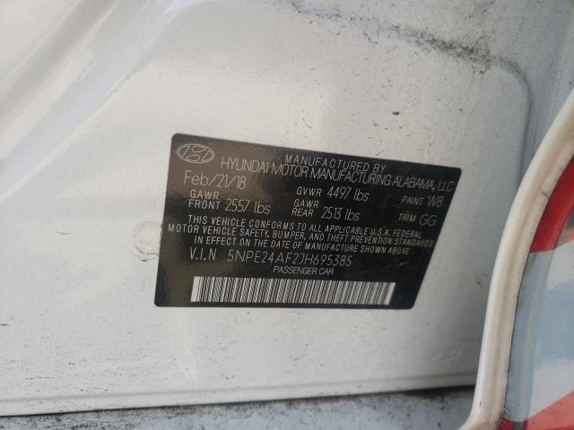 Photo 9 VIN: 5NPE24AF2JH695385 - HYUNDAI SONATA SE 