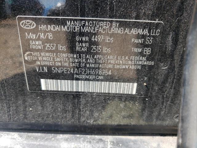 Photo 9 VIN: 5NPE24AF2JH698254 - HYUNDAI SONATA SE 