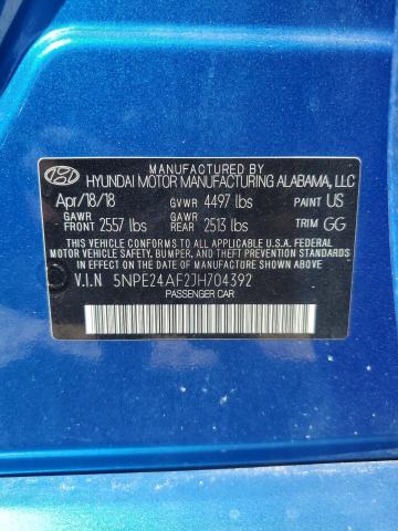 Photo 12 VIN: 5NPE24AF2JH704392 - HYUNDAI SONATA SE 