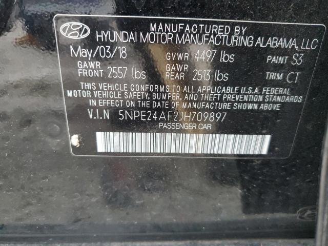 Photo 11 VIN: 5NPE24AF2JH709897 - HYUNDAI SONATA SE 