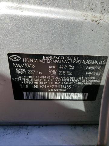 Photo 11 VIN: 5NPE24AF2JH718485 - HYUNDAI SONATA SE 