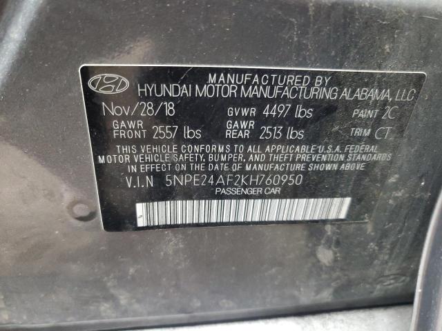 Photo 11 VIN: 5NPE24AF2KH760950 - HYUNDAI SONATA SE 