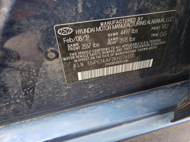 Photo 11 VIN: 5NPE24AF2KH776131 - HYUNDAI SONATA 