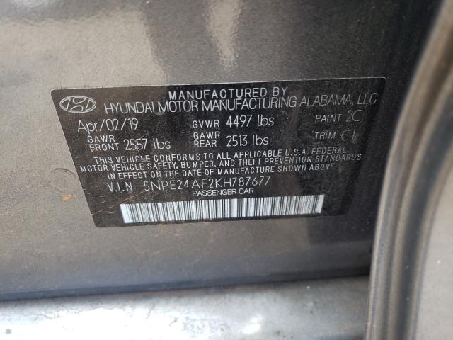 Photo 9 VIN: 5NPE24AF2KH787677 - HYUNDAI SONATA SE 