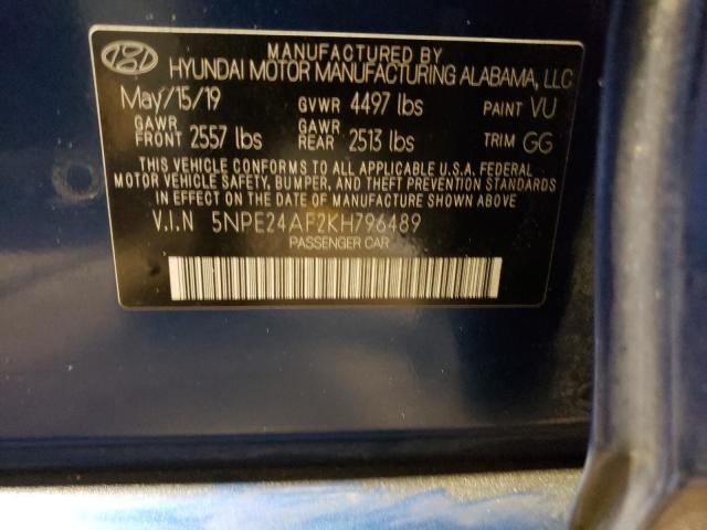 Photo 9 VIN: 5NPE24AF2KH796489 - HYUNDAI SONATA SE 