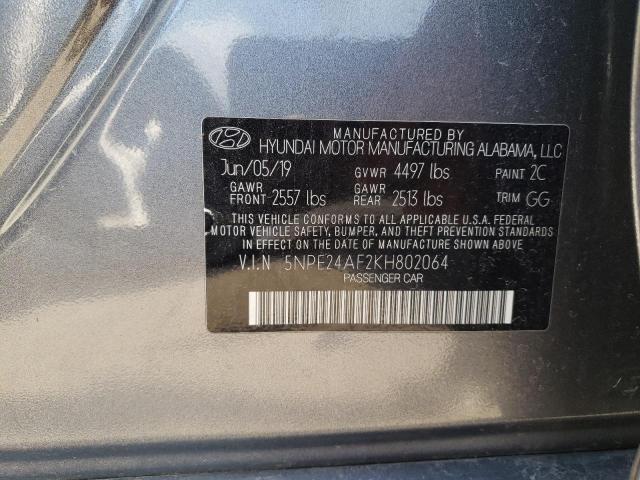 Photo 12 VIN: 5NPE24AF2KH802064 - HYUNDAI SONATA SE 