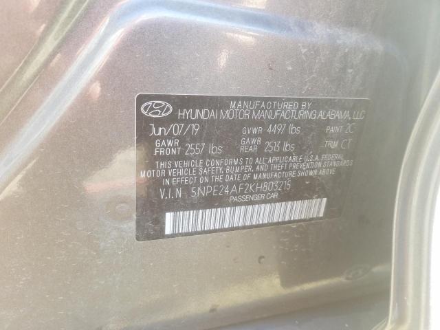 Photo 9 VIN: 5NPE24AF2KH803215 - HYUNDAI SONATA SE 